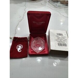 1989 WATERFORD Crystal 12 Days Christmas 6 GEESE A LAYING Annual Ornament IN BOX